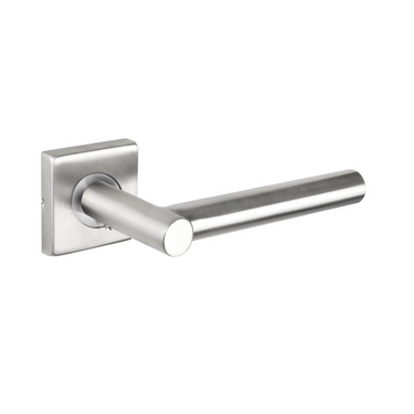 Grosetto deurklink RVS met vierkant rozet