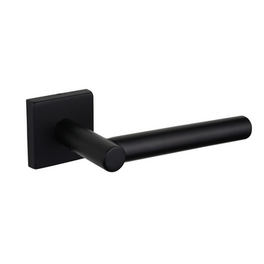 Grosetto deurklink zwart met vierkant rozet