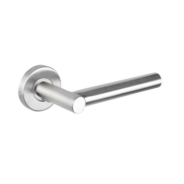 Grosetto deurklink RVS met rond rozet