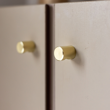 Kastknop mat goud 20x25 mm