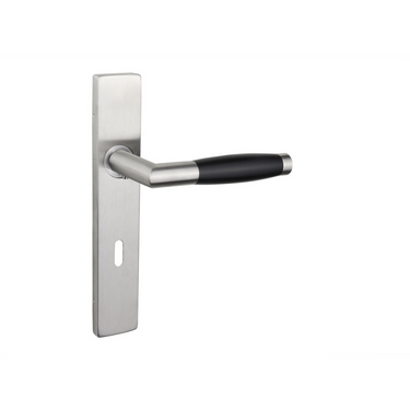 Ascoli deurklink RVS met rechthoekig schild SL72