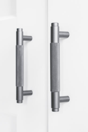 Handgreep Ribbel Antraciet 160 mm - Boorafstand 128 mm