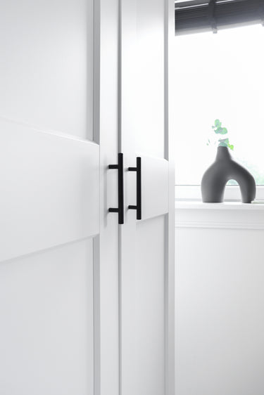 Staafgreep zwart - Boorafstand 128 mm