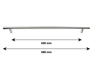 Staafgreep RVS-look - Boorafstand 320 mm