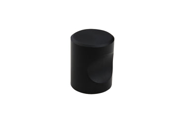 Zwarte kastknop 20x25 mm