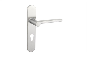 Caserta deurklink RVS met afgerond schild PC72