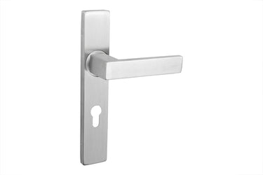 Imperio deurklink RVS met rechthoekig schild PC72