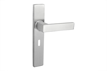 Imperio deurklink RVS met rechthoekig schild SL56
