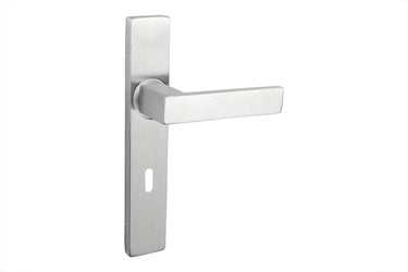Imperio deurklink RVS met rechthoekig schild SL72