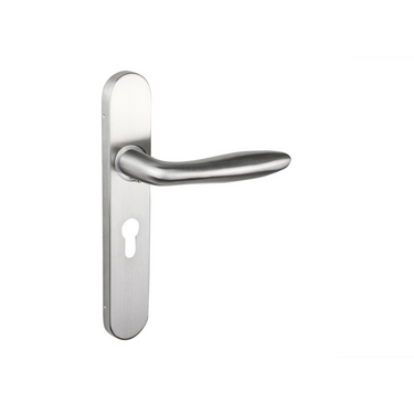 Pratona deurklink RVS met afgerond schild PC55