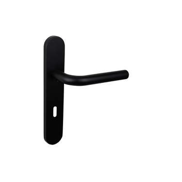 Oristano deurklink zwart met afgerond schild SL72
