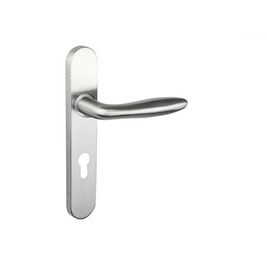 Pratona deurklink RVS met afgerond schild PC72
