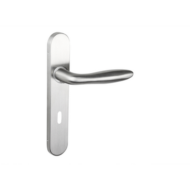 Pratona deurklink RVS met afgerond schild SL72