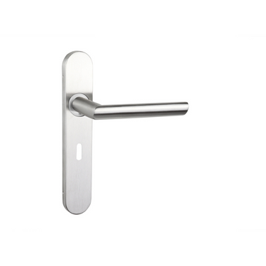 Ragusa deurklink RVS met afgerond schild SL56