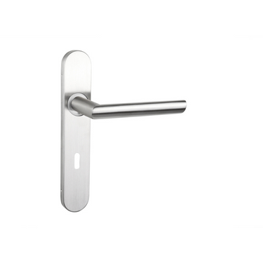 Ragusa deurklink RVS met afgerond schild SL72