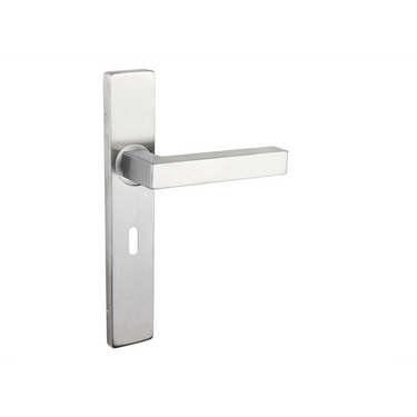 Viterbo deurklink RVS met rechthoekig schild SL56