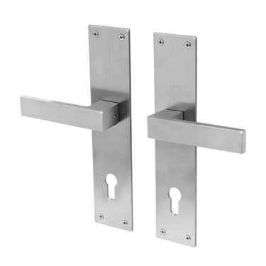 Trapini deurklink RVS - Deurklink op schild PC72