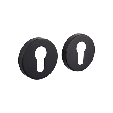 Cilinderrozetten zwart rond