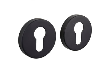 Cilinderrozetten zwart rond